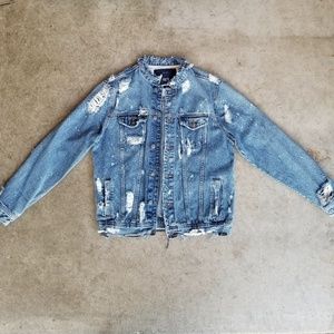 DISTRESSED DENIM JACKET